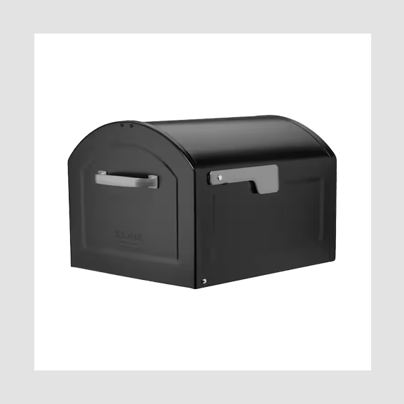 Centennial Black, Steel, Extra Large, Post Mount Mailbox
