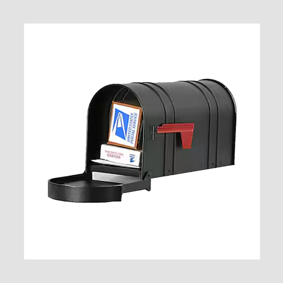 Manchester Black, Steel & Aluminum, Post Mount Mailbox product gallery image