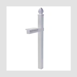 Whitley White Plastic, Convertable, Mailbox Post product image