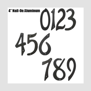 4" Aluminum Nail-On Numbers