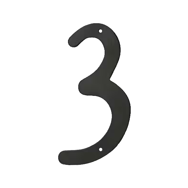 4" Aluminum Nail-On Numbers - Image 5