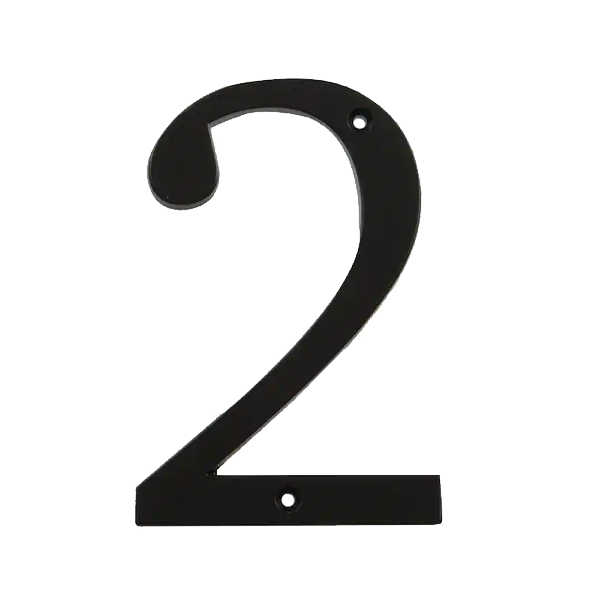 4" Black Flush-Mount Numbers - Image 4
