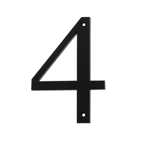 4" Black Flush-Mount Numbers - Image 6