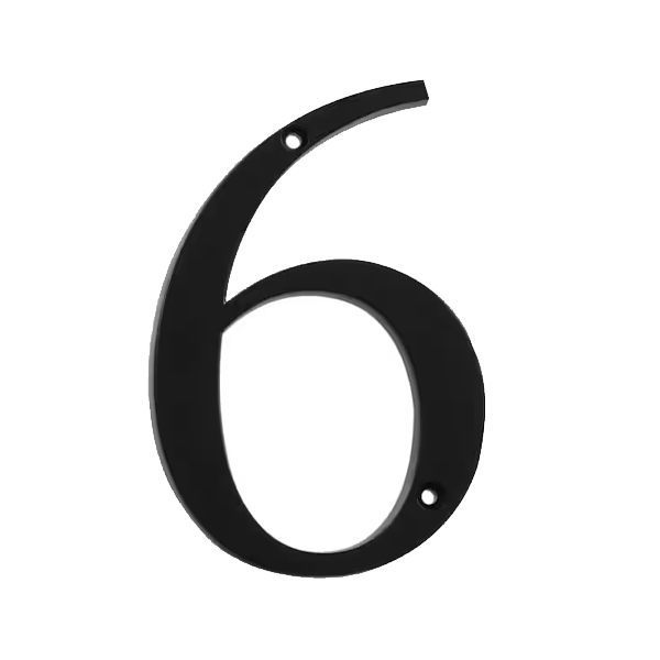 4" Black Flush-Mount Numbers - Image 8