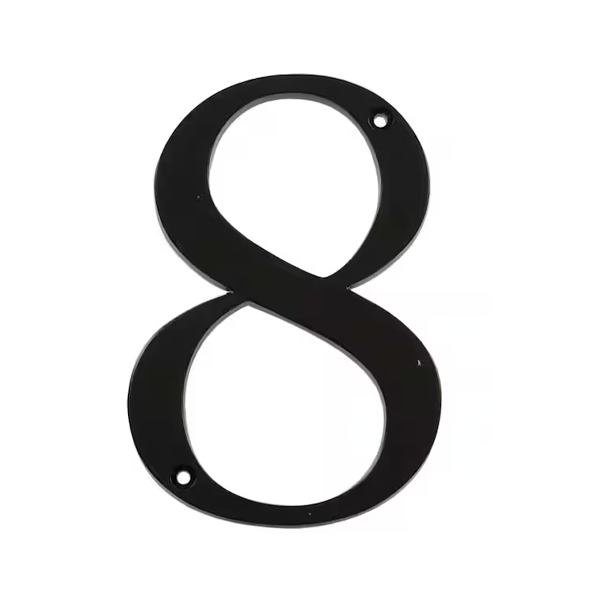 4" Black Flush-Mount Numbers - Image 10