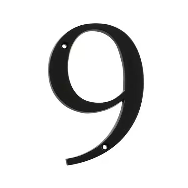 4" Black Flush-Mount Numbers - Image 11