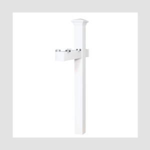 4x4 White Polymer Mailbox Post