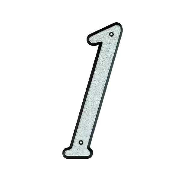 Reflective Plastic Nail-On Mailbox Numbers - Image 3