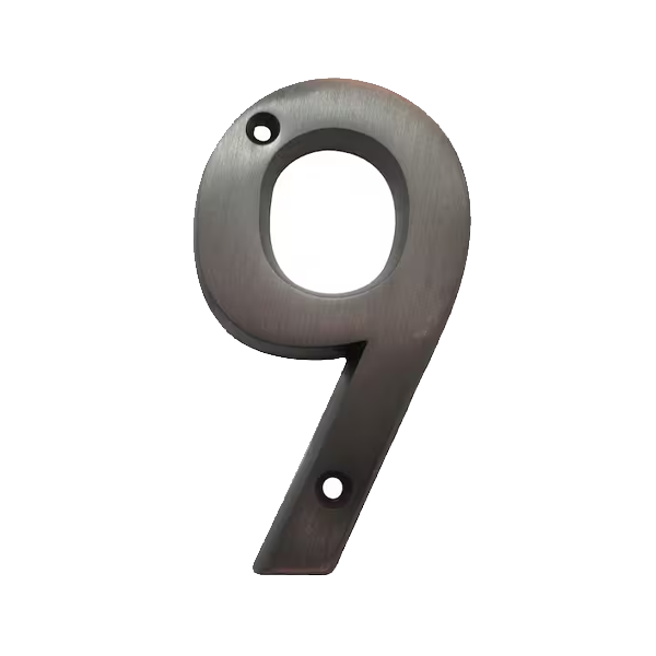 Aged Bronze Screw-On Mailbox Numbers - Image 11