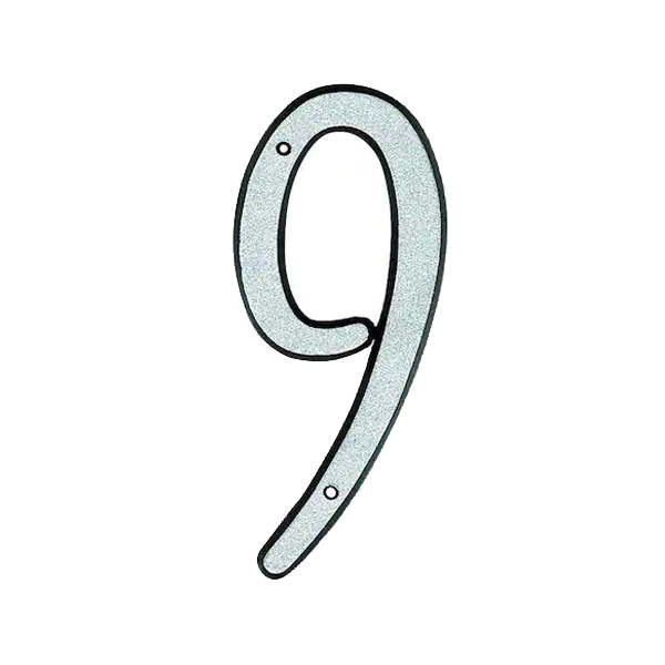 Reflective Plastic Nail-On Mailbox Numbers - Image 11