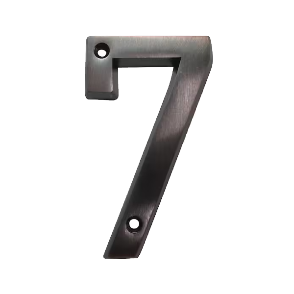 Aged Bronze Screw-On Mailbox Numbers - Image 9