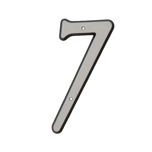 Reflective Plastic Nail-On Mailbox Numbers - Image 9