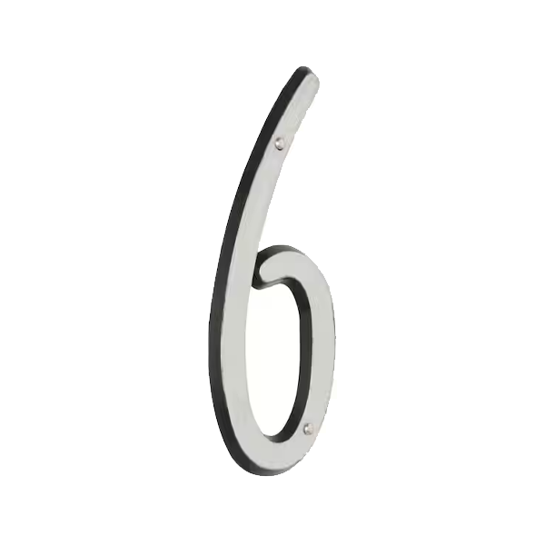 Reflective Plastic Nail-On Mailbox Numbers - Image 8