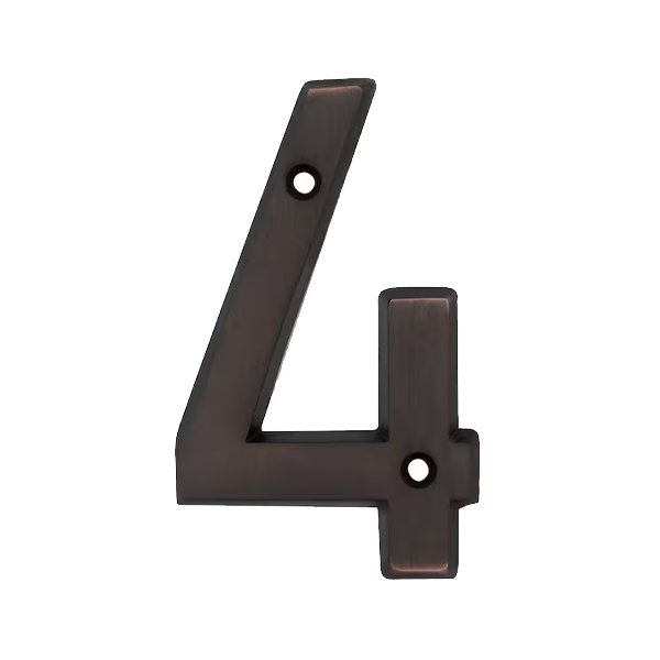 Aged Bronze Screw-On Mailbox Numbers - Image 6