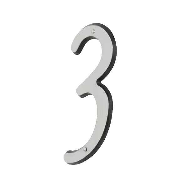 Reflective Plastic Nail-On Mailbox Numbers - Image 5