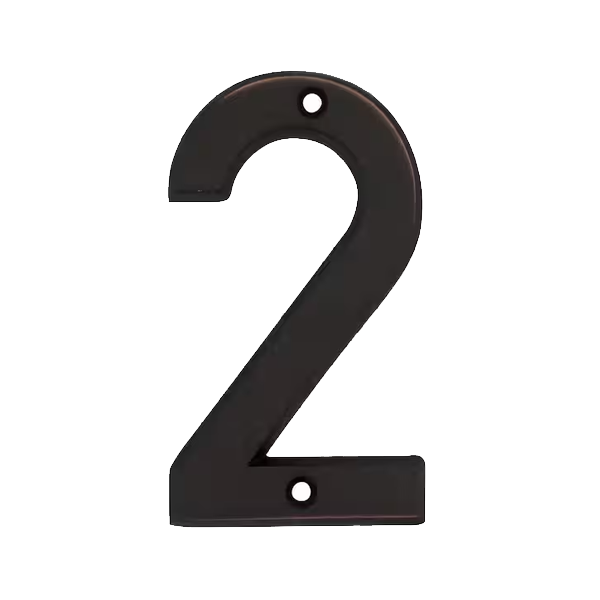 Aged Bronze Screw-On Mailbox Numbers - Image 4