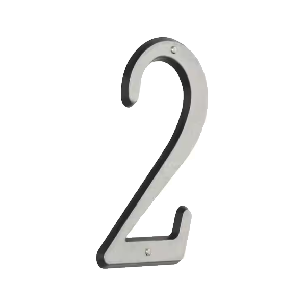 Reflective Plastic Nail-On Mailbox Numbers - Image 4