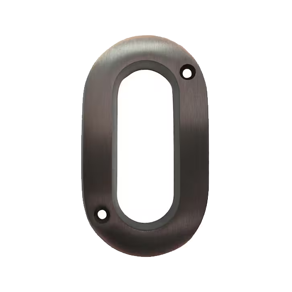 Aged Bronze Screw-On Mailbox Numbers - Image 2