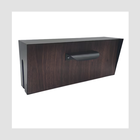 Origin 21: Metal Wall-Mount Wood-Grain Mailbox
