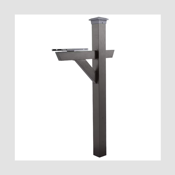 4×4 Brown Galvanized Steel Post