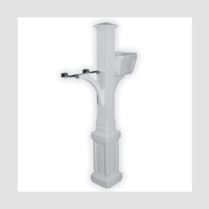 Estate: 4x4 White Polymer Post w/ Planter